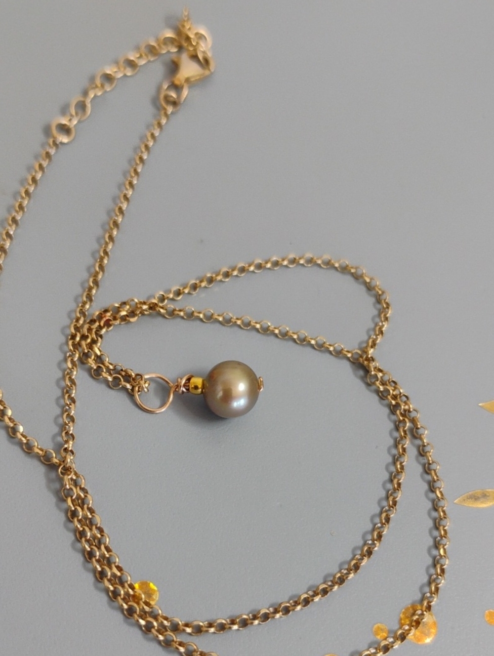 Baroque Pearl Gold Necklace